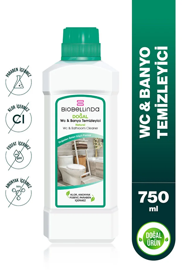 Yağ Kir Tem. 750 ml & Çamaşır Beyazlatıcı 3x 750 ml & Wc Banyo Tem. 750 ml & Genel Tem.(4'LÜ SET)